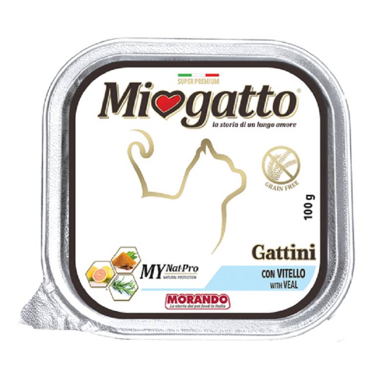 MIOGATTO GATTINI VITELLO 100G