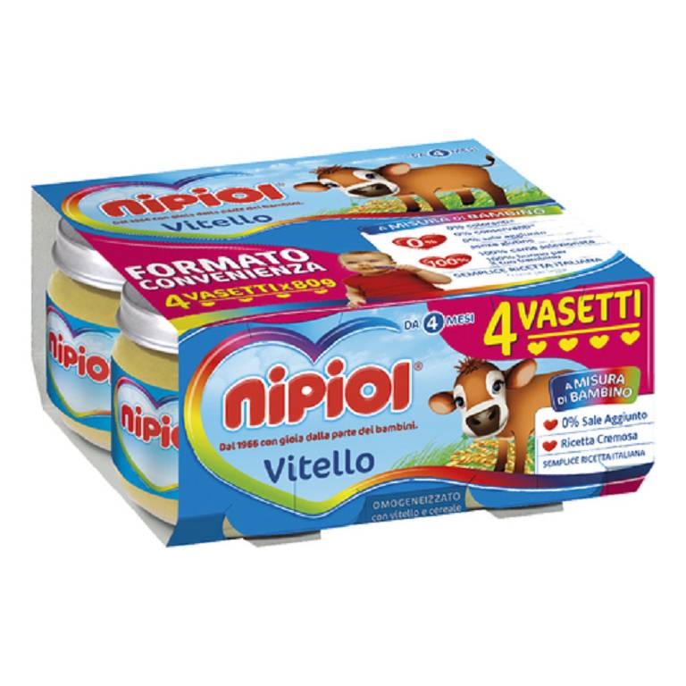 NIPIOL OMOG VITELLO 4X80G